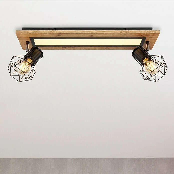 Globo Deckenstrahler PRISKA 18 W, L X B X H: 60 X 15 X 22,5 Cm, Schwarz, Sonstige, 1 Stk. 3 Globo Deckenstrahler PRISKA 18 W, L X B X H: 60 X 15 X 22,5 Cm, Schwarz, Sonstige, 1 Stk.