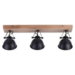 LeuchtenDirekt Samia Deckenstrahler 120 W, L X B X H: 74 X 15 X 22,5 Cm, Schwarz, E14 -Beleuchtung 12 2390