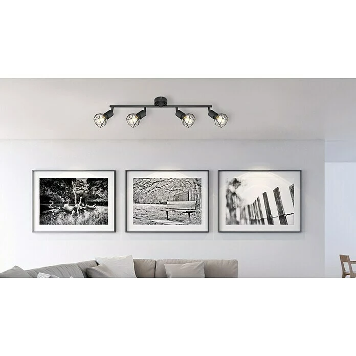 Globo Xara I Deckenstrahler XARA I 40 W, L X B X H: 60 X 8 X 19,5 Cm, E14, 4 Stk. 3 Globo Xara I Deckenstrahler XARA I 40 W, L X B X H: 60 X 8 X 19,5 Cm, E14, 4 Stk.