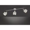 WOFI Deckenstrahler Alexia 84 W, L X B X H: 62,2 X 10 X 21,5 Cm, Chrom, E14, 3 Stk.