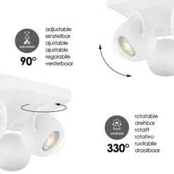 Home Sweet Home LED-Deckenstrahler Nop 6 W, L X B X H: 23 X 23 X 14 Cm, Sandweiß, Warmweiß 11 Home Sweet Home LED-Deckenstrahler Nop 6 W, L X B X H: 23 X 23 X 14 Cm, Sandweiß, Warmweiß -Beleuchtung 12 2430