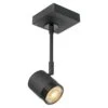 Home Sweet Home LED-Wandstrahler Manu 5,8 W, L X B X H: 9,5 X 9,5 X 25 Cm, Sandschwarz, Warmweiß -Beleuchtung 12 2449