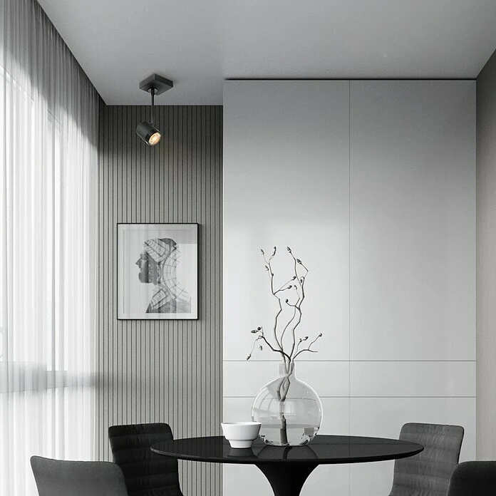 Home Sweet Home LED-Wandstrahler Manu 5,8 W, L X B X H: 9,5 X 9,5 X 25 Cm, Sandschwarz, Warmweiß 4 Home Sweet Home LED-Wandstrahler Manu 5,8 W, L X B X H: 9,5 X 9,5 X 25 Cm, Sandschwarz, Warmweiß – Bild 2