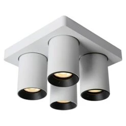 Lucide Deckenstrahler Nigel L X B X H: 20 X 20 X 11,5 Cm, Weiß, GU10 -Beleuchtung 12 2469