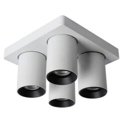 Lucide Deckenstrahler Nigel L X B X H: 20 X 20 X 11,5 Cm, Weiß, GU10 -Beleuchtung 12 2470