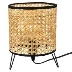 Lavida Tischleuchte Wien 40 W, Natur, Braun, E27