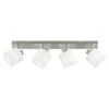 Reality Leuchten Tommy Deckenstrahler 112 W, L X B X H: 17,6 X 70 X 19 Cm, Nickel-matt, E14, 4 Stk. -Beleuchtung 12 2485