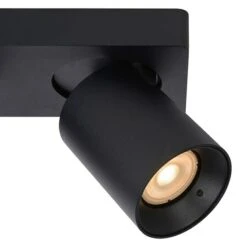 Lucide Deckenstrahler Nigel 10 W, L X B X H: 20 X 10 X 11,5 Cm, Schwarz, GU10 -Beleuchtung 12 2491