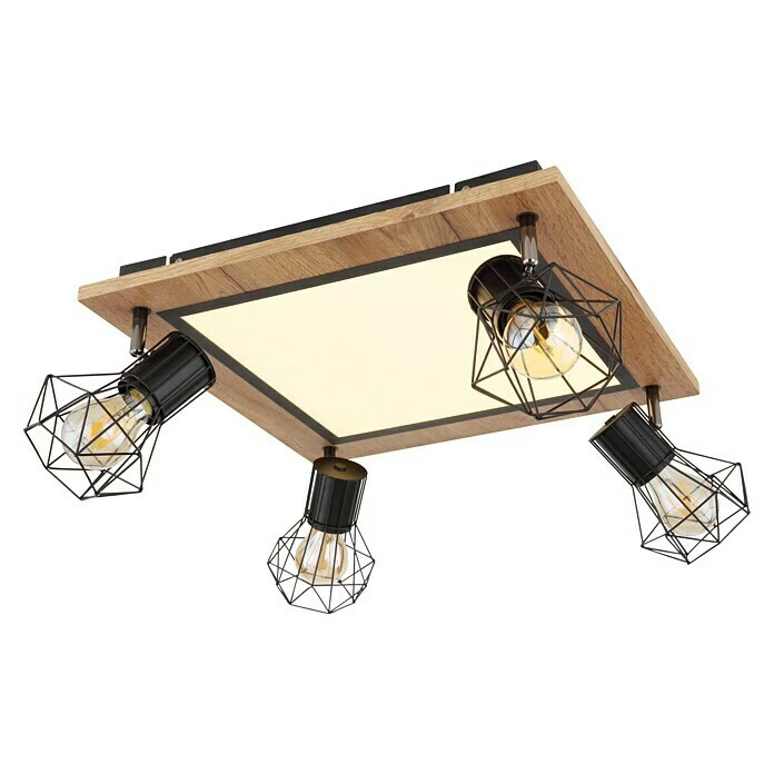 Globo Deckenstrahler PRISKA 24 W, L X B X H: 45 X 45 X 22,5 Cm, Schwarz, Sonstige, 1 Stk. 5 Globo Deckenstrahler PRISKA 24 W, L X B X H: 45 X 45 X 22,5 Cm, Schwarz, Sonstige, 1 Stk. – Bild 3