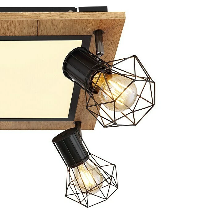 Globo Deckenstrahler PRISKA 24 W, L X B X H: 45 X 45 X 22,5 Cm, Schwarz, Sonstige, 1 Stk. 8 Globo Deckenstrahler PRISKA 24 W, L X B X H: 45 X 45 X 22,5 Cm, Schwarz, Sonstige, 1 Stk. – Bild 6