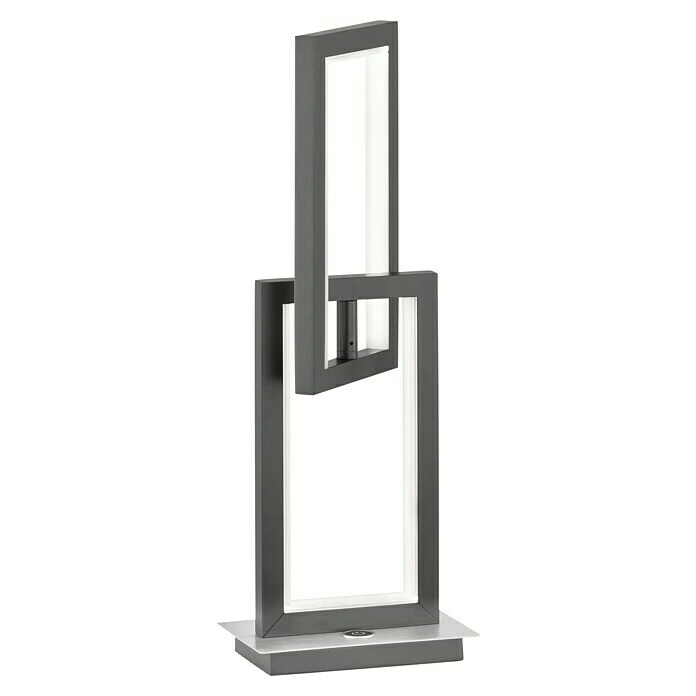 WOFI Muriel LED-Tischleuchte 11 W, L X B X H: 16 X 10 X 44 Cm, Dunkelgrau, Warmweiß 4 WOFI Muriel LED-Tischleuchte 11 W, L X B X H: 16 X 10 X 44 Cm, Dunkelgrau, Warmweiß – Bild 2