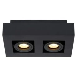 Lucide Deckenleuchte Xirax 10 W, L X B X H: 25 X 14 X 8,8 Cm, Schwarz, GU10 -Beleuchtung 12 2511