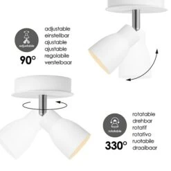 Home Sweet Home LED-Deckenstrahler Rund Alba 5,8 W, Ø X H: 11,5 X 13,5 Cm, Weiß, Warmweiß 11 Home Sweet Home LED-Deckenstrahler Rund Alba 5,8 W, Ø X H: 11,5 X 13,5 Cm, Weiß, Warmweiß -Beleuchtung 12 2518