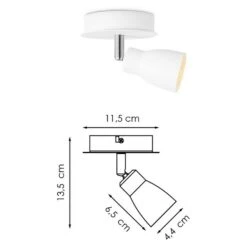Home Sweet Home LED-Deckenstrahler Rund Alba 5,8 W, Ø X H: 11,5 X 13,5 Cm, Weiß, Warmweiß 12 Home Sweet Home LED-Deckenstrahler Rund Alba 5,8 W, Ø X H: 11,5 X 13,5 Cm, Weiß, Warmweiß -Beleuchtung 12 2519
