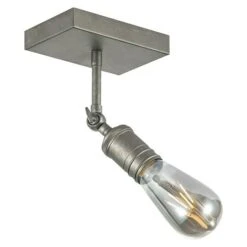 Home Sweet Home LED-Deckenleuchte Spy 4 W, L X B X H: 15 X 9,5 X 20,5 Cm, Burned Metal, Warmweiß