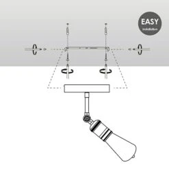 Home Sweet Home LED-Deckenleuchte Spy 4 W, L X B X H: 15 X 9,5 X 20,5 Cm, Burned Metal, Warmweiß -Beleuchtung 12 2536