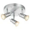 Home Sweet Home LED-Deckenstrahler Rund Cilindro 5,8 W, Ø X H: 20 X 13,7 Cm, Silber, Warmweiß -Beleuchtung 12 2545