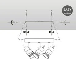 Home Sweet Home LED-Deckenstrahler Rund Cilindro 5,8 W, Ø X H: 20 X 13,7 Cm, Silber, Warmweiß -Beleuchtung 12 2548