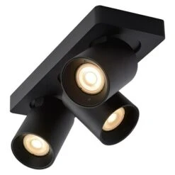 Lucide Deckenstrahler Nigel 15 W, L X B X H: 30 X 10 X 11,5 Cm, Schwarz, GU10 -Beleuchtung 12 2553