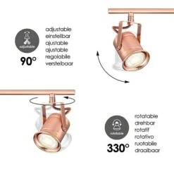 Home Sweet Home LED-Deckenstrahler Venn 5,8 W, L X B X H: 11 X 82,5 X 16 Cm, Kupfer, Warmweiß 13 Home Sweet Home LED-Deckenstrahler Venn 5,8 W, L X B X H: 11 X 82,5 X 16 Cm, Kupfer, Warmweiß -Beleuchtung 12 2567