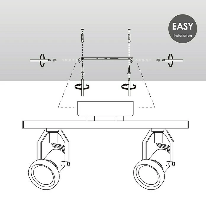 Home Sweet Home LED-Deckenstrahler Must 5,8 W, L X B X H: 9,5 X 33,5 X 15 Cm, Beton, Warmweiß 8 Home Sweet Home LED-Deckenstrahler Must 5,8 W, L X B X H: 9,5 X 33,5 X 15 Cm, Beton, Warmweiß – Bild 6