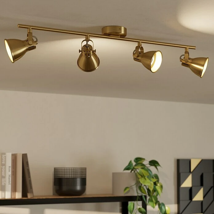 Eglo Seras Deckenstrahler SERAS 12 W, Gold, GU10, 4 Stk. 3 Eglo Seras Deckenstrahler SERAS 12 W, Gold, GU10, 4 Stk.