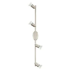 Eglo LED-Deckenstrahler BUZZ-LED 12 W, Nickel Matt, Warmweiß, 4 Stk.