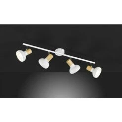 WOFI Deckenstrahler Texel 112 W, L X B X H: 72 X 13 X 16 Cm, Weiß, E14, 4 Stk.