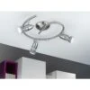 Eglo LED-Deckenstrahler MAGNUM-LED 9 W, L X B X H: 25,5 X 0 X 295 Cm, Nickel-matt/Chrom, 3 Stk.