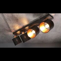 Reality Leuchten Tommy Deckenstrahler 28 W, L X B X H: 17,6 X 70 X 19 Cm, Schwarz, E14, 4 Stk. -Beleuchtung 12 2628