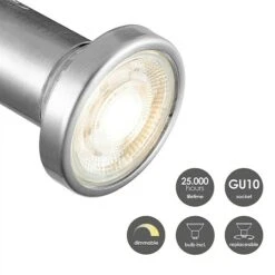 Home Sweet Home LED-Deckenstrahler Stone 5,8 W, L X B X H: 16,5 X 16,5 X 14,5 Cm, Schwarz, Warmweiß, 2 Stk. -Beleuchtung 12 2654