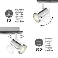 Home Sweet Home LED-Deckenstrahler Stone 5,8 W, L X B X H: 16,5 X 16,5 X 14,5 Cm, Schwarz, Warmweiß, 2 Stk. -Beleuchtung 12 2657