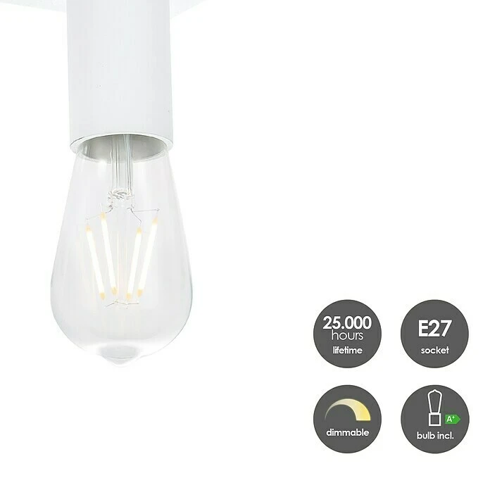 Home Sweet Home LED-Deckenleuchte Nitro 4 W, L X B X H: 40,7 X 9,5 X 10,5 Cm, Weiß, Warmweiß 5 Home Sweet Home LED-Deckenleuchte Nitro 4 W, L X B X H: 40,7 X 9,5 X 10,5 Cm, Weiß, Warmweiß – Bild 3