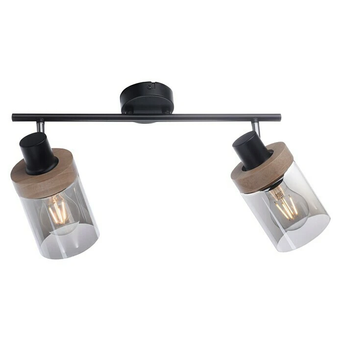 LeuchtenDirekt Deckenstrahler Pasqual 80 W, L X B X H: 64 X 30 X 24 Cm, Schwarz, E27 4 LeuchtenDirekt Deckenstrahler Pasqual 80 W, L X B X H: 64 X 30 X 24 Cm, Schwarz, E27 – Bild 2