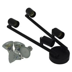 Tween Light LED-Deckenstrahler Bari 16 W, L X B X H: 60,5 X 8 X 13,5 Cm, Schwarz, Schwarz, Warmweiß, 4 Stk. -Beleuchtung 12 2705