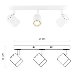 Home Sweet Home LED-Wandstrahler Manu 5,8 W, L X B X H: 9,5 X 39 X 15 Cm, Sandweiß, Warmweiß -Beleuchtung 12 2716