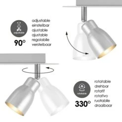 Home Sweet Home LED-Wandstrahler Alba 5,8 W, L X B X H: 11,5 X 32 X 13,5 Cm, Aluminium, Warmweiß -Beleuchtung 12 2720
