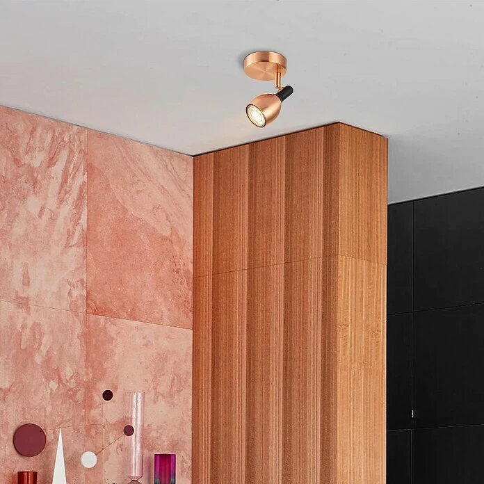 Home Sweet Home LED-Deckenstrahler Rund Novi 5,8 W, Ø X H: 9,5 X 16 Cm, Kupfer, Warmweiß 5 Home Sweet Home LED-Deckenstrahler Rund Novi 5,8 W, Ø X H: 9,5 X 16 Cm, Kupfer, Warmweiß – Bild 3