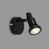 B-Leuchten LED-Deckenstrahler 4,8 W, L X B X H: 8 X 8 X 10,6 Cm, Schwarz, Warmweiß, 1 Stk.