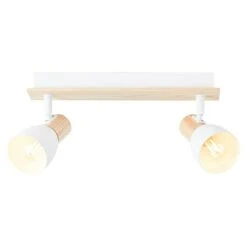 Brilliant Daintree Wandstrahler 28 W, Weiß/Natur, E14, 2 Stk.