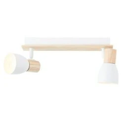 Brilliant Daintree Wandstrahler 28 W, Weiß/Natur, E14, 2 Stk. -Beleuchtung 12 2739