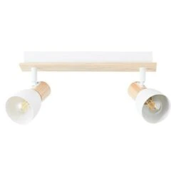 Brilliant Daintree Wandstrahler 28 W, Weiß/Natur, E14, 2 Stk. -Beleuchtung 12 2740