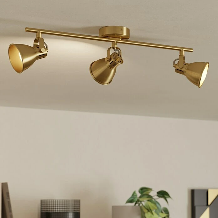 Eglo Seras Deckenstrahler SERAS 9 W, Gold, GU10, 3 Stk. 3 Eglo Seras Deckenstrahler SERAS 9 W, Gold, GU10, 3 Stk.