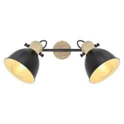 Globo Deckenstrahler WIHO 40 W, L X B X H: 35 X 15 X 21,5 Cm, Schwarz, E27, 2 Stk. -Beleuchtung 12 2747