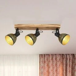 Globo Deckenstrahler LENNA 40 W, L X B X H: 54 X 12,5 X 25 Cm, E27, 3 Stk.