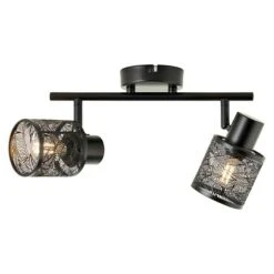 Brilliant Bano Deckenstrahler 40 W, L X B X H: 12 X 34 X 17,5 Cm, Schwarz, E14, 2 Stk. -Beleuchtung 12 2777