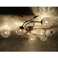 Paul Neuhaus Greta Deckenstrahler Rund 240 W, Ø X H: 650 Mm X 14,5 Cm, Gold, G9 -Beleuchtung 12 2786