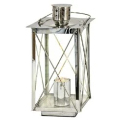 Eglo Tischleuchte Donmington 60 W, L X B X H: 15 X 15 X 27,5 Cm, Chrom/Klar, E27