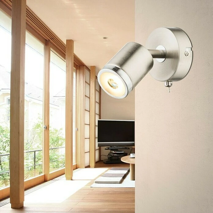 Tween Light LED-Wandstrahler Star 5 W, L X B X H: 14 X 8 X 12 Cm, Nickel Matt, Warmweiß 4 Tween Light LED-Wandstrahler Star 5 W, L X B X H: 14 X 8 X 12 Cm, Nickel Matt, Warmweiß – Bild 2