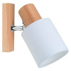 Spotlight Wandstrahler Treehouse 25 W, L X B X H: 21 X 10 X 15 Cm, Geölt Eiche, Weiß, E27 -Beleuchtung 12 2810